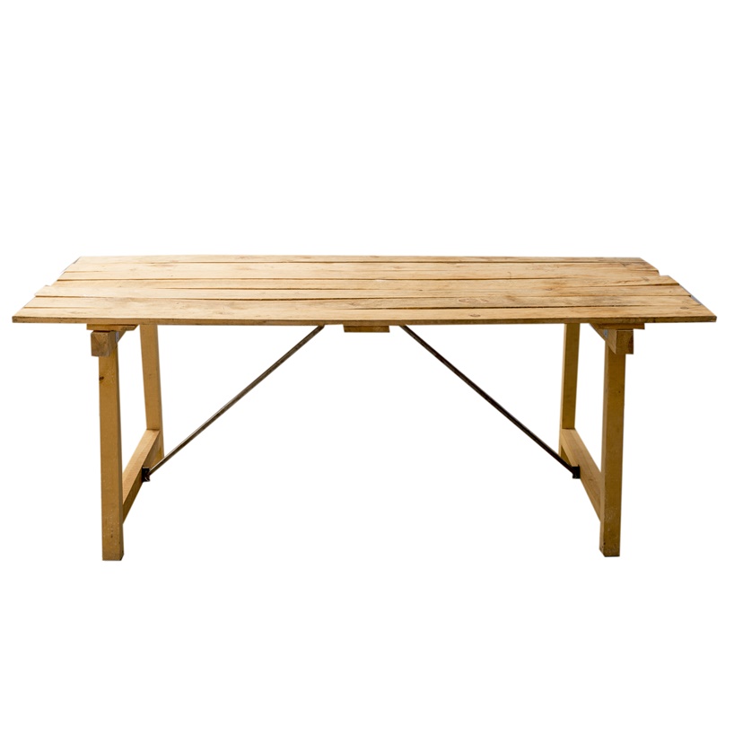 Mesa madera natural patas
